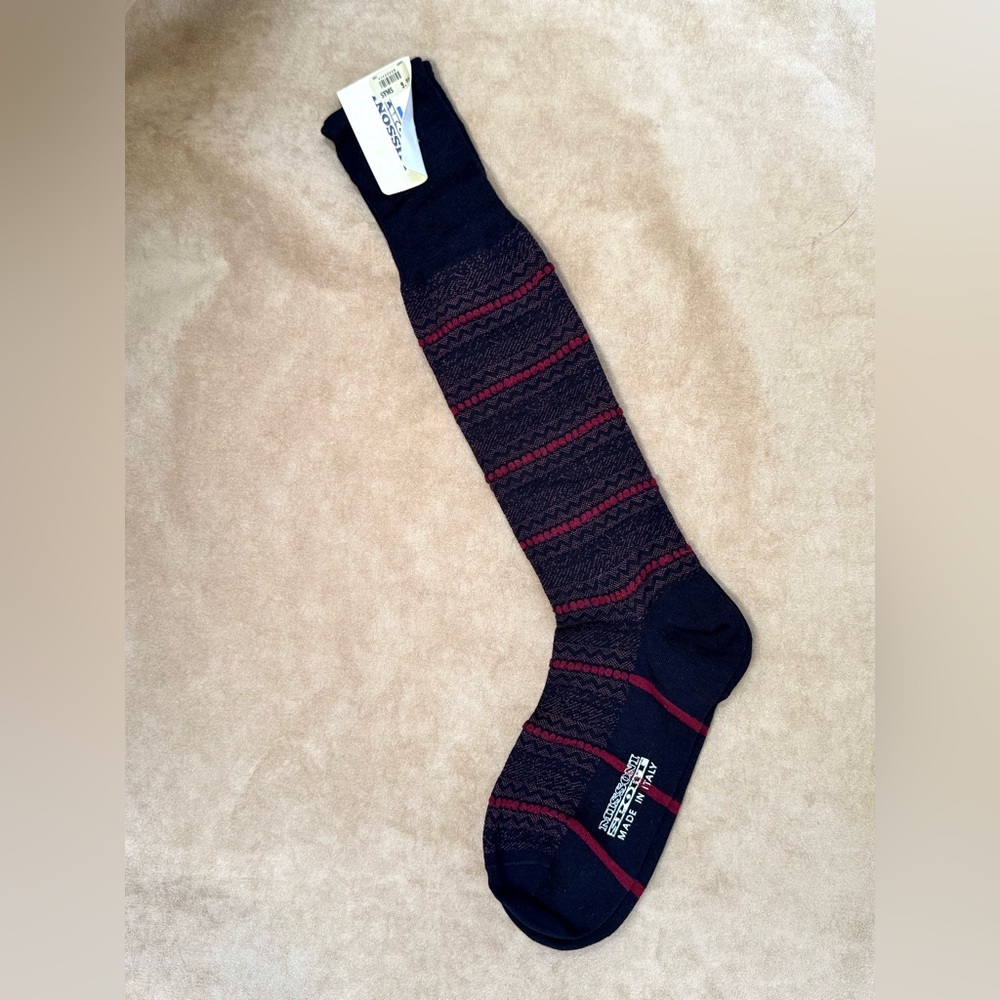 Vintage Missoni Sport by Malerba Men’s Designer Wool Blend Socks Made in Italy